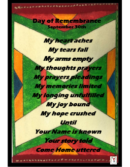 Day of Rememberance postcard